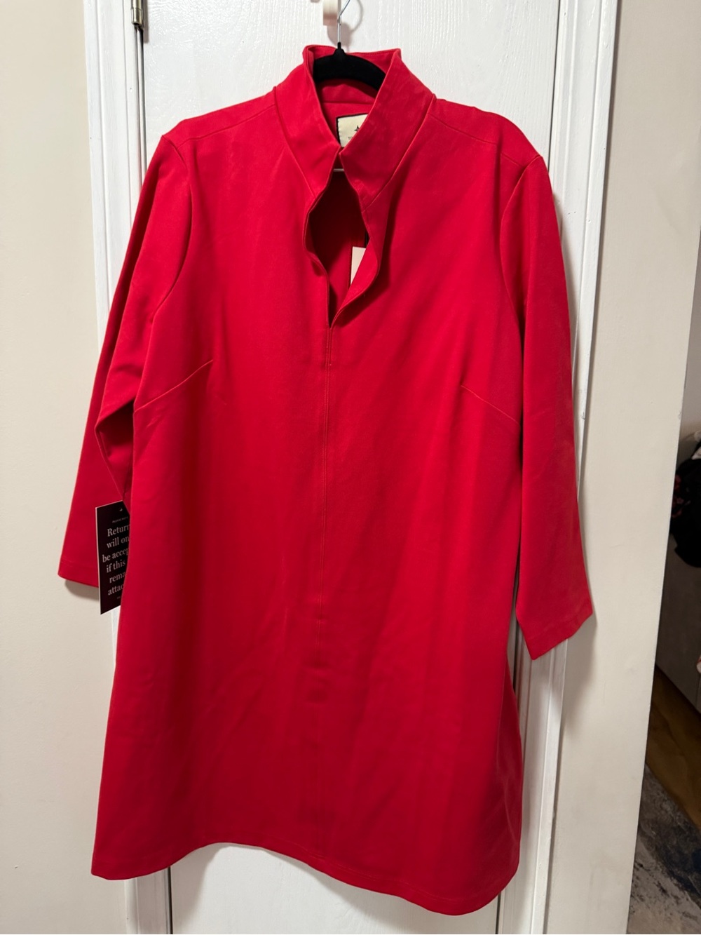 Tuckernuck Red Mini Dress with Funnel Neck